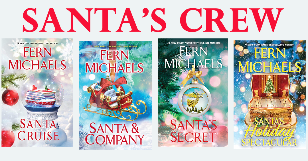 Book covers for the Santa's Crew holiday romance series by Fern Michaels.