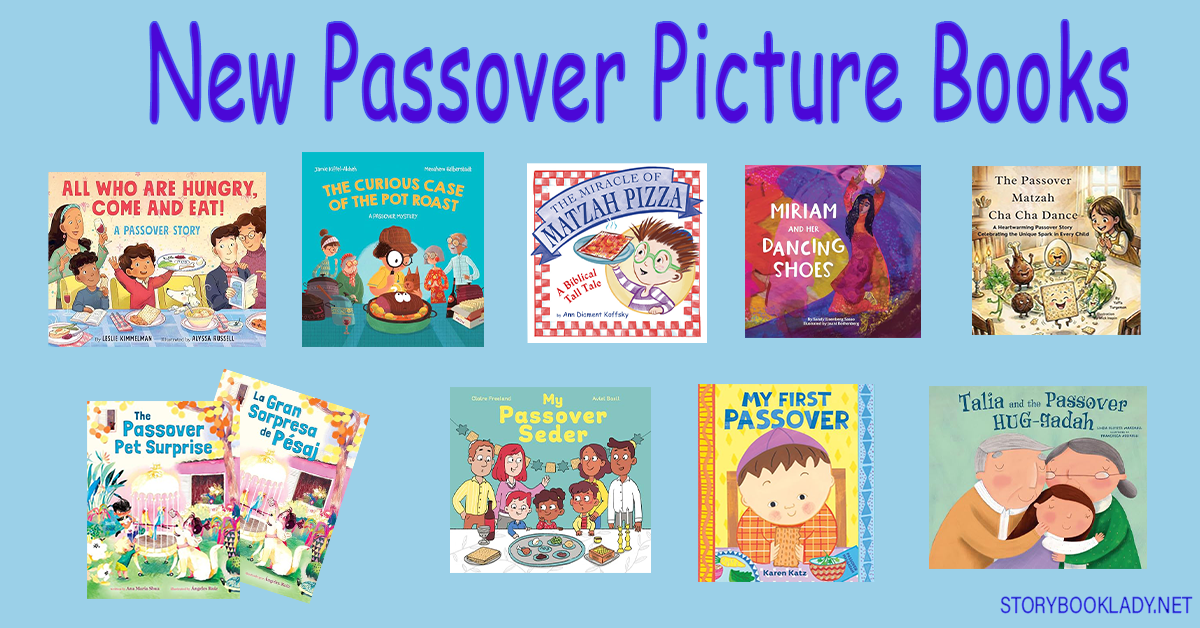 New Passover picture books- This graphic shows the book cove images of 10 Passover Piccture Books published for 2026.