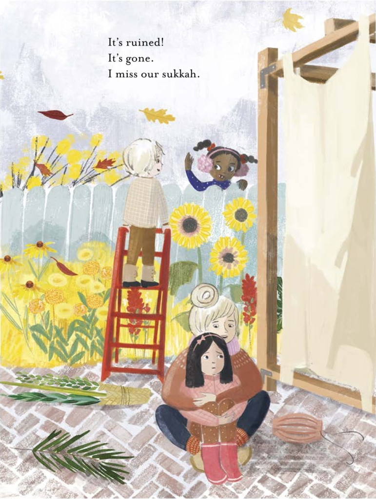 Our Spectacular Sukkah Giveaway and Author Interview with Sidura Ludwig 5 Our Spectacular Sukkah illustration 2 Its ruined