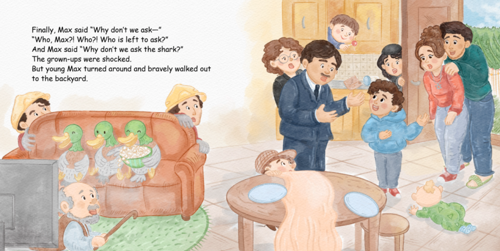 Rick Duchalski Interview 4 Shark in the Sukkah Illustration Why dont we ask the shark pic 3