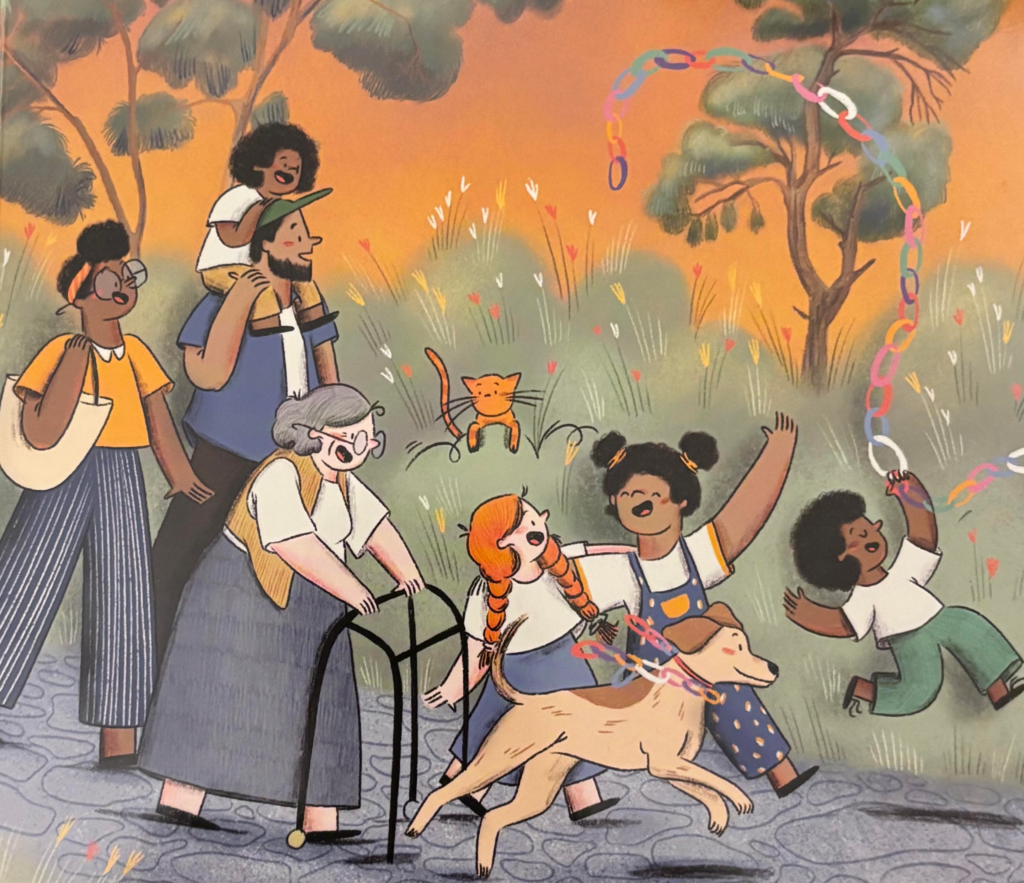 Author Barbara Lerman-Golomb Talks About The Sukkah Hop 6 Sukkah Hop illustration on the way to Sukkah Two